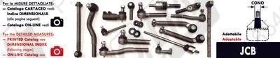 Steering Tie Rod End adaptable JCB