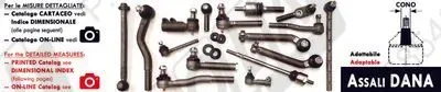 Components adaptable DANA AXLES