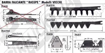 Barre Falcianti: Rasspe Mod. VECCHI